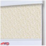 پرده شید دوبل راشل تور با امواج رنگ کرم کد 02-3513 cream double shades