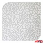 پرده دابل شید راشل تور گل رنگ سفید کد 01-3519 white double shades blinds flower