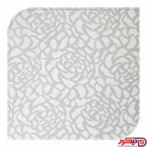 پرده دابل شید راشل تور گل رنگ سفید کد 01-3519 white double shades blinds flower