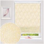 پرده شب و روز راشل تور گل رنگ کرم کد 02-3519 cream double shades blinds flower