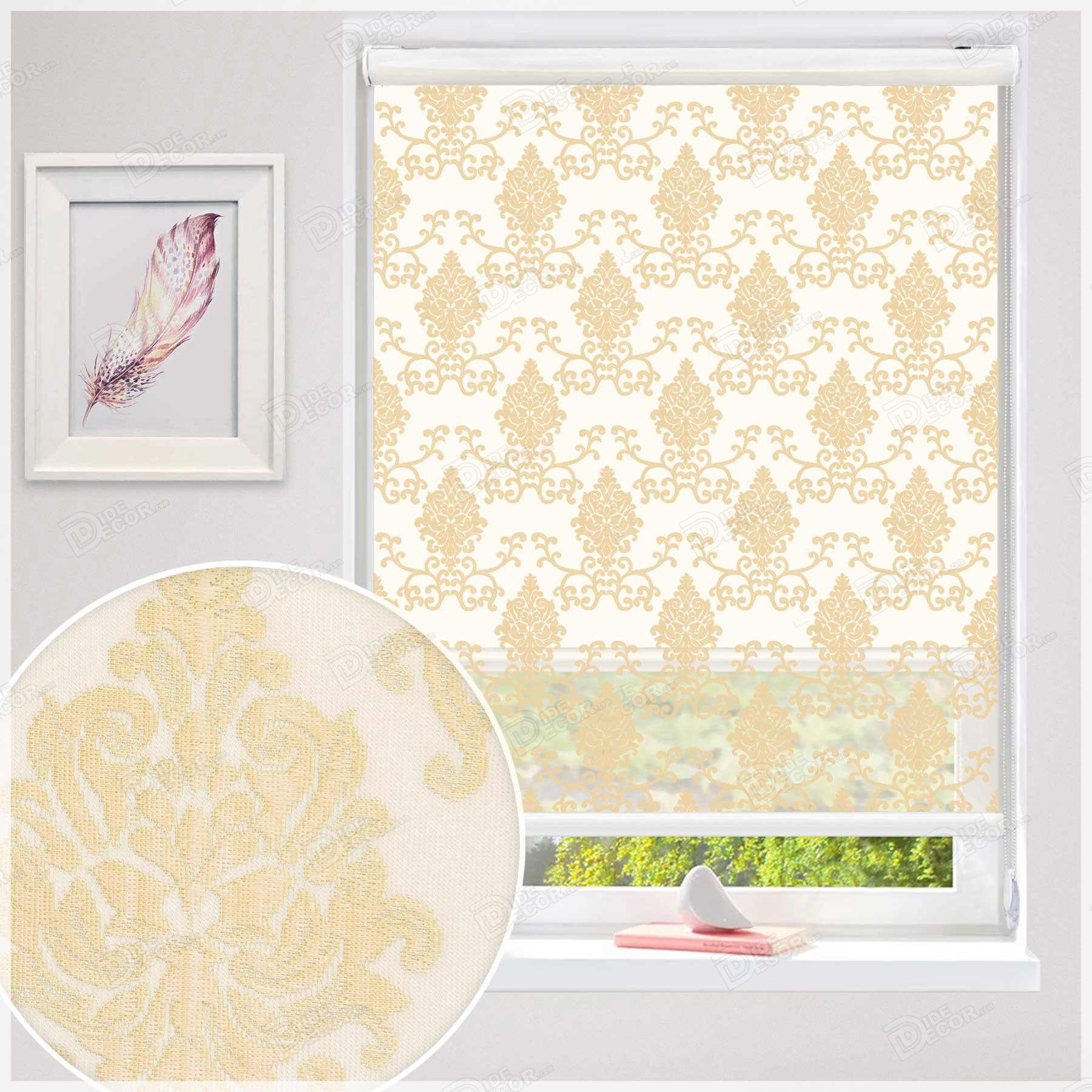 پرده شب و روز راشل کرم رنگ کد 02-3523 cream shades blinds