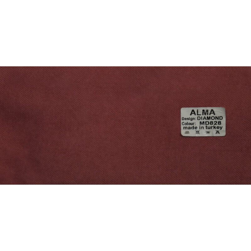 پارچه قرمز تیره پرده پانچ کتان کد MD-828