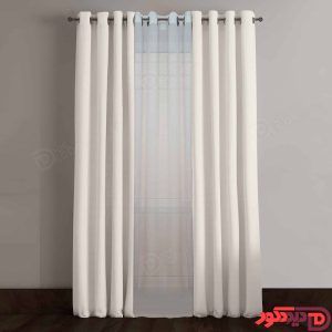 پرده پانچ کتان هازان ترک رنگ نباتی کد 65027