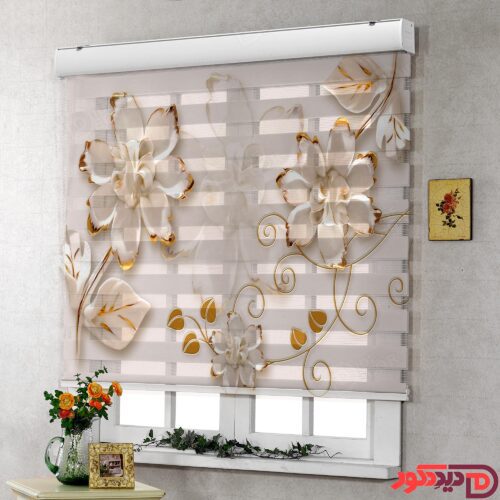 پرده زبرا تصویری و چاپی کد 3DF-93
