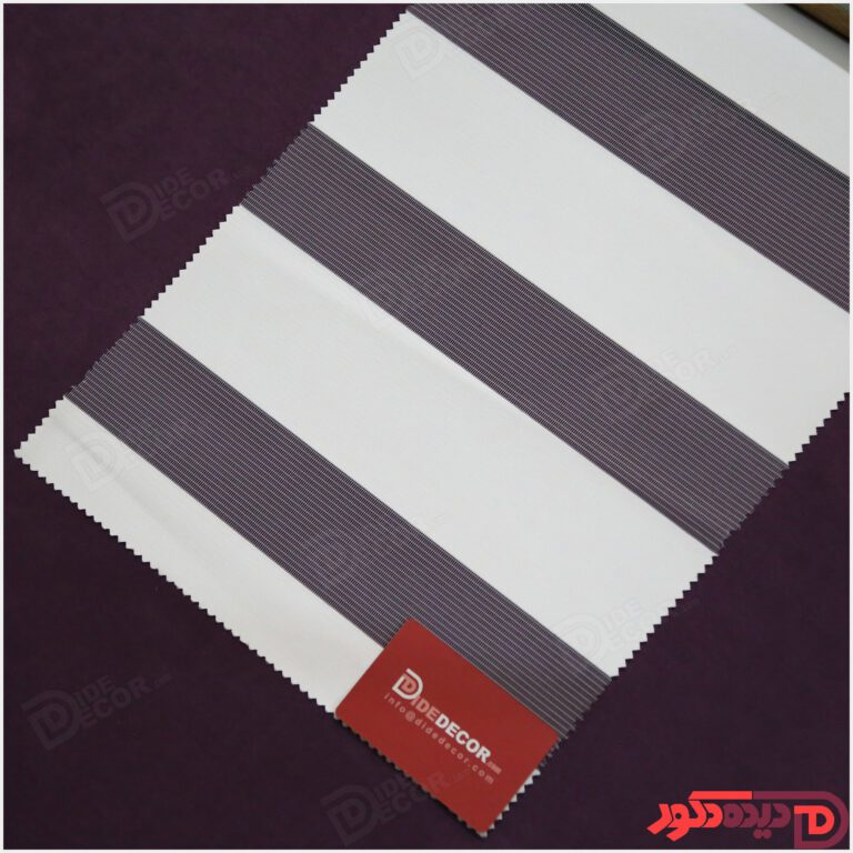 پرده زبرا تک رنگ سفید با کد B-501