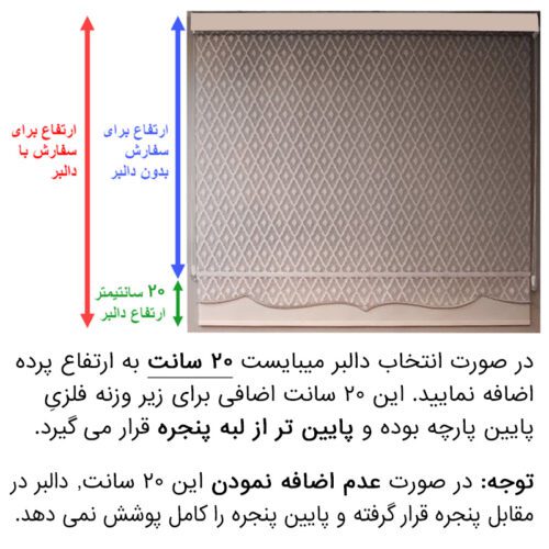 دالبر پرده دو مکانیزه شب و روز