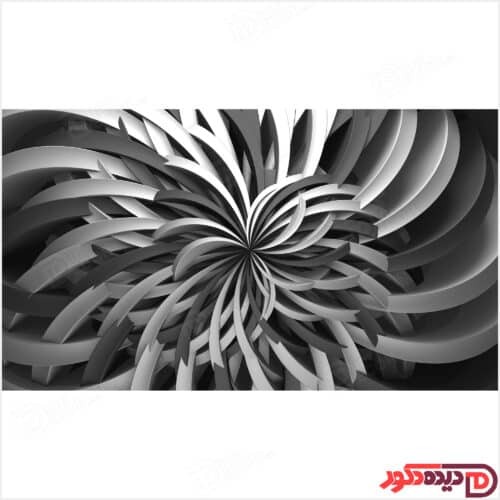 عکس تصویر چاپی سه بعدی خطوط طوسی و نوک مدادی رنگ کد 3DP-55-3