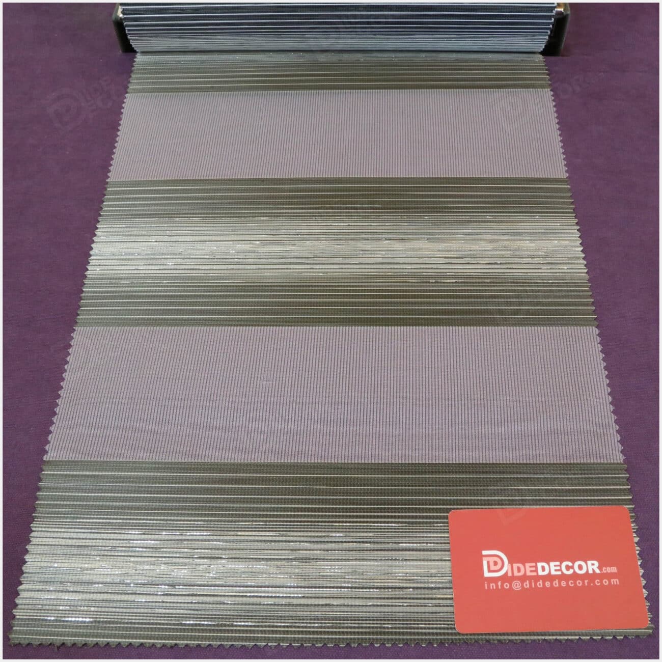 پرده زبرا قهوه ای دودی کد B-2010-04 -A