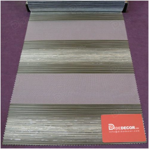 پرده زبرا قهوه ای دودی کد B-2010-04 -A