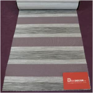 پرده زبرا ساده ترک طوسی تیره لمه پهن کد B-2014-03