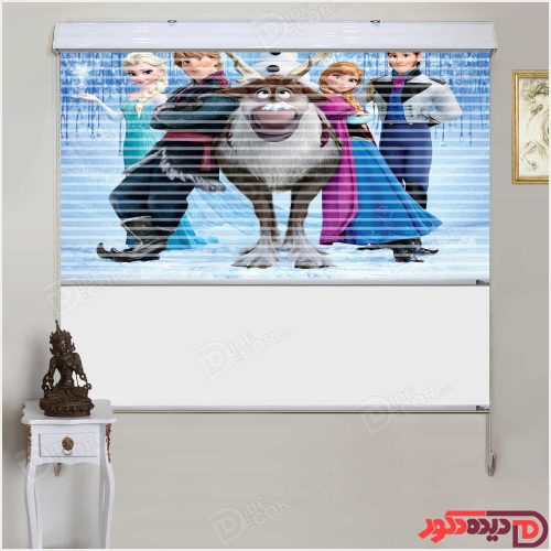 پرده زبرا دو مکانیزم تصویری اتاق کودک طرح آنا و السا در کارتون یخ زده کد KZD-013 پرده زبرا دو مکانیزم تصویری اتاق کودک طرح آنا و السا در کارتون یخ زده کد KZD-013