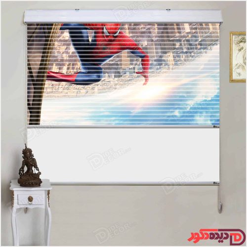 پرده زبرا دومکانیزه کارتون مردعنکبوتی کد KZD-018-B پرده زبرا دومکانیزه کارتون مردعنکبوتی کد KZD-018-B