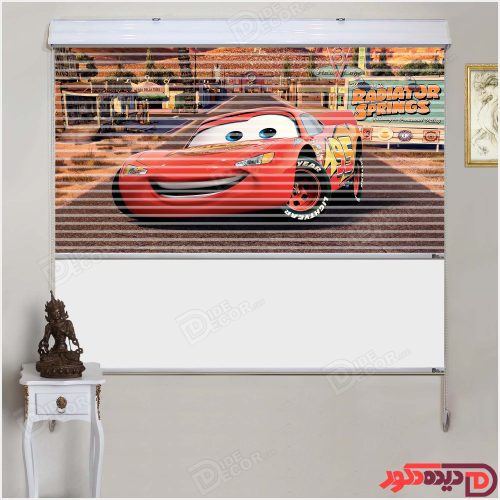 پرده زبرا دومکانیزم کارتون ماشین مسابقه قرمز لایتنینگ مککوئین انیمیشن ماشینها کد KZD-020-B پرده زبرا دومکانیزم کارتون ماشین مسابقه قرمز لایتنینگ مککوئین انیمیشن ماشینها کد KZD-020-B