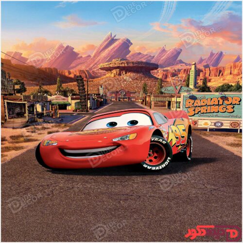 کارتون ماشین مسابقه قرمز لایتنینگ مک‌کوئین انیمیشن ماشینها کد KZD-020-C