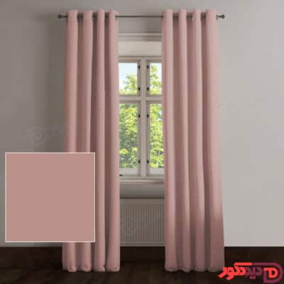 پرده پانچ کتان رنگ کالباسی روشن کد 266760