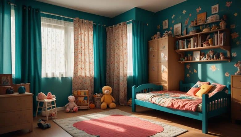 پرده پانچ اتاق دخترانه و پسرانه