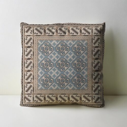 کوسن پارچه مخمل طرح فرش و سنتی کد CC-11