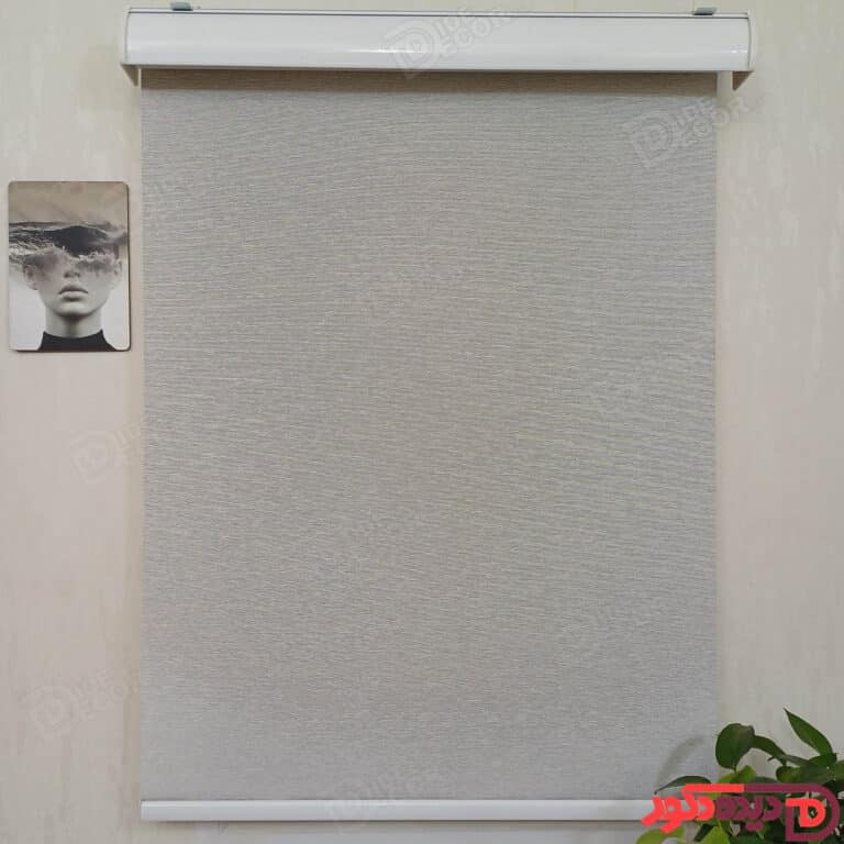 پرده شید رنگ طوسی روشن کد B-1018-106