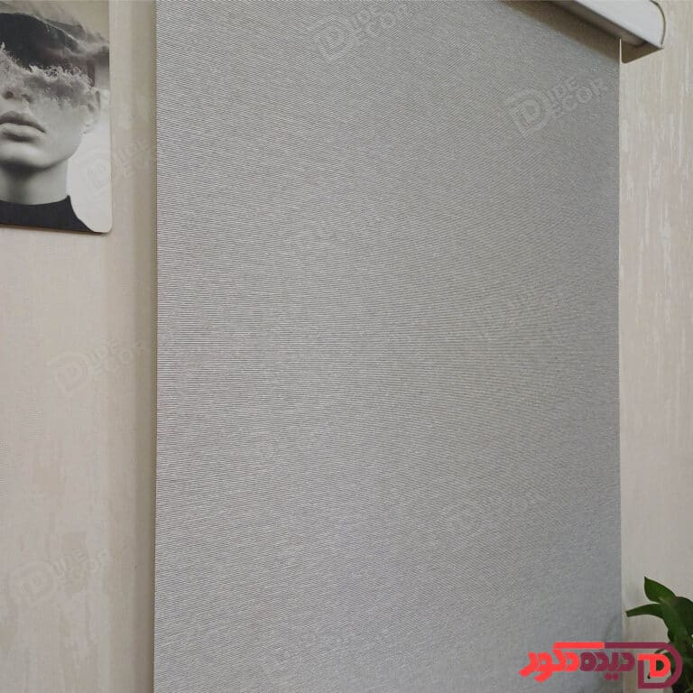 پرده شید رنگ طوسی روشن کد B-1018-106