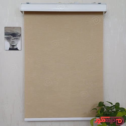 پرده شید کرم تیره نخودی ترک کد B-1020-109