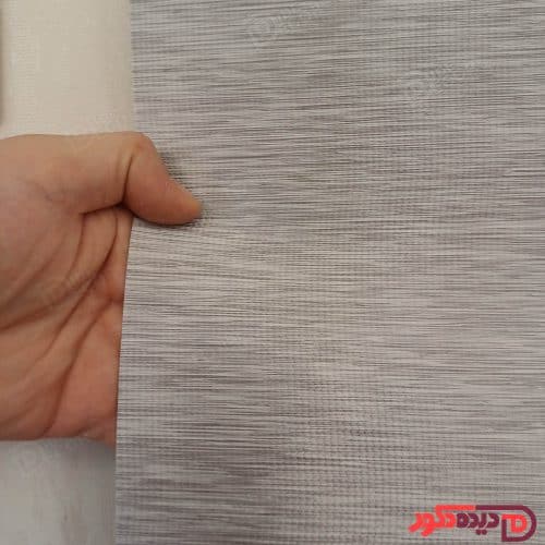 پرده شید طرح چوب رنگ طوسی کد ST-07