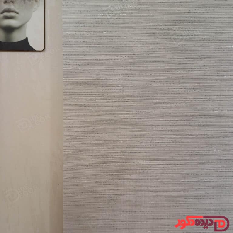 پرده شید طوسی روشن با سیم دوزی نقره ای کد B-1014-03