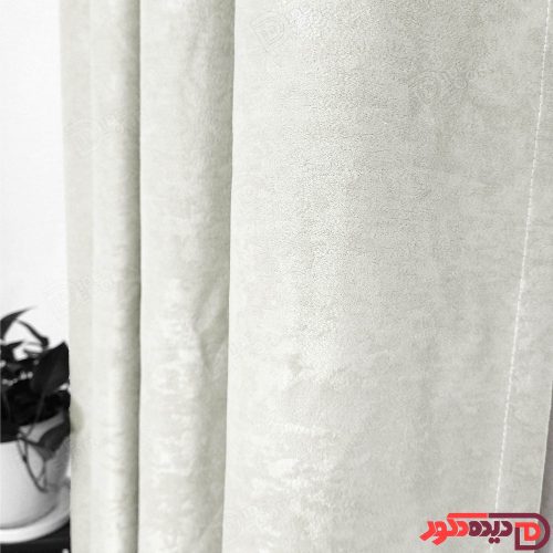 پرده پانچ جیر پتینه رنگ سفید کد 3253