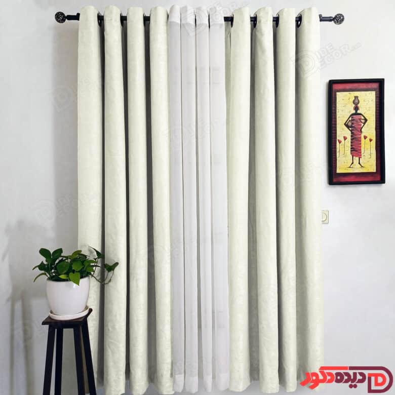 پرده پانچ جیر پتینه رنگ نباتی