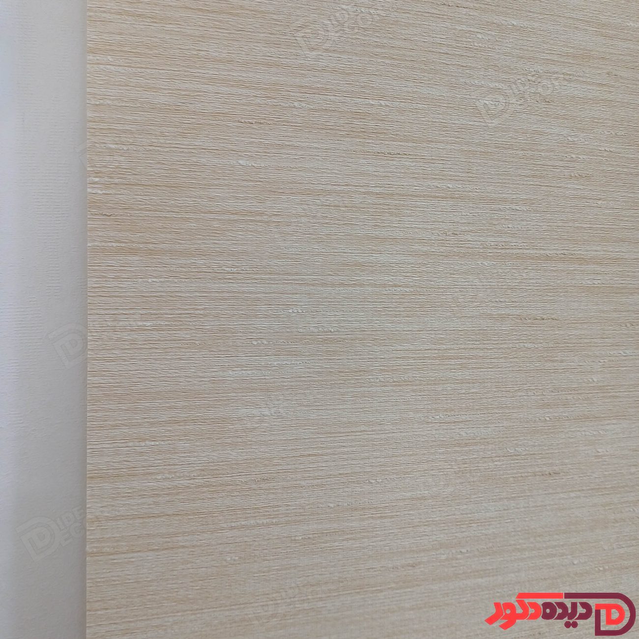 پرده شید رنگ کرم با خطوط سفید کد B1016-05