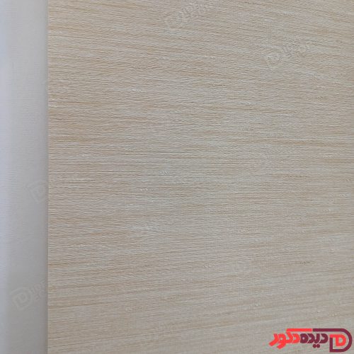 پرده شید رنگ کرم با خطوط سفید کد B1016-05