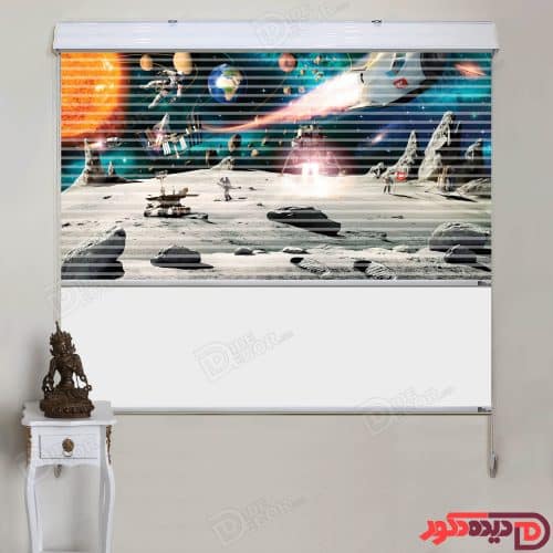 پرده زبرا دومکانیزم طرح فضا و منظومه شمسی کد KZD-031 پرده زبرا دومکانیزم طرح فضا و منظومه شمسی کد KZD-31