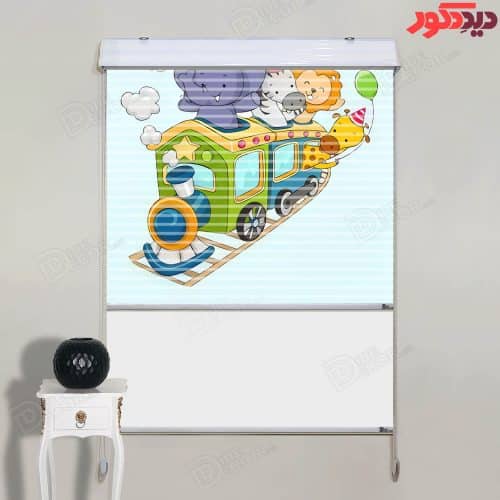 پرده زبرا دومکانیزم قطار حیوانات کد KZD-032 پرده زبرا دومکانیزم قطار حیوانات کد KZD-032