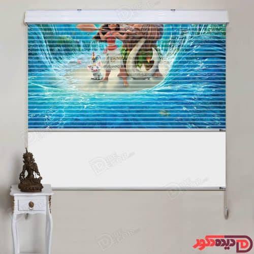 پرده زبرا دومکانیزم اتاق کودک با طرح کارتون موانا Moana کد KZD-033 پرده زبرا دومکانیزم اتاق کودک با طرح کارتون موانا Moana کد KZD-033