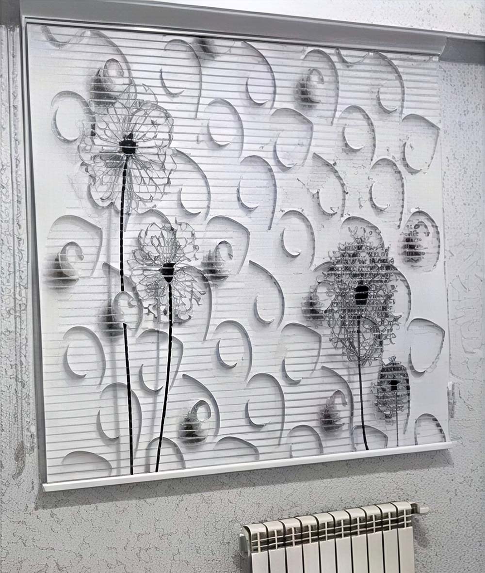 پرده زبرا پذیرایی مدل چاپی تصویری