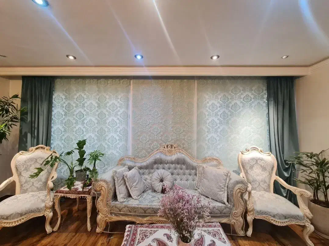 پرده پذیرایی ترکیبی پانچ و پرده شب و روز