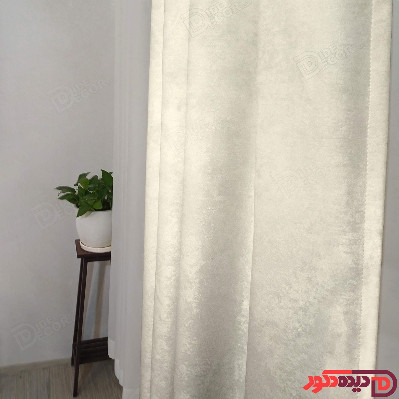 پرده پانچ جیر پتینه رنگ نباتی کد 3254