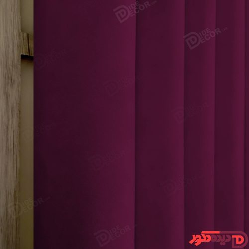 پرده پانچ جیر پتینه رنگ بنفش پررنگ کد 3562
