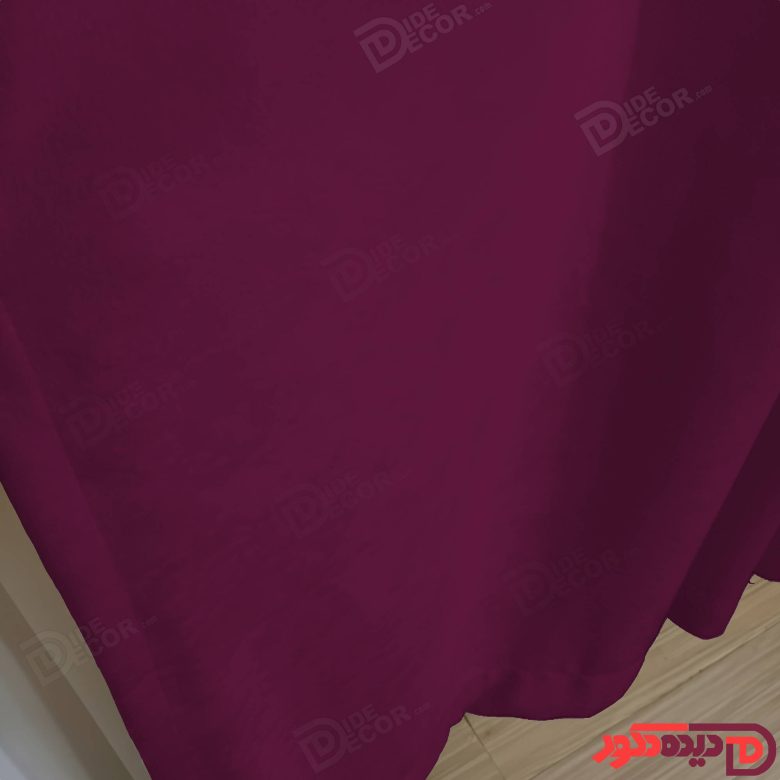پرده پانچ جیر پتینه رنگ بنفش پررنگ کد 3562