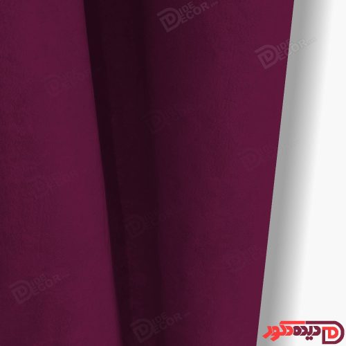 پرده پانچ جیر پتینه رنگ بنفش پررنگ کد 3562