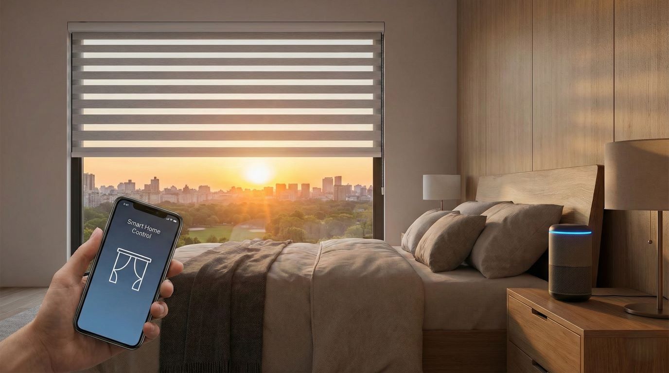 انتخاب و خرید انواع پرده مدرن زبرا، پانچ، شید، ورمن و دابل شید