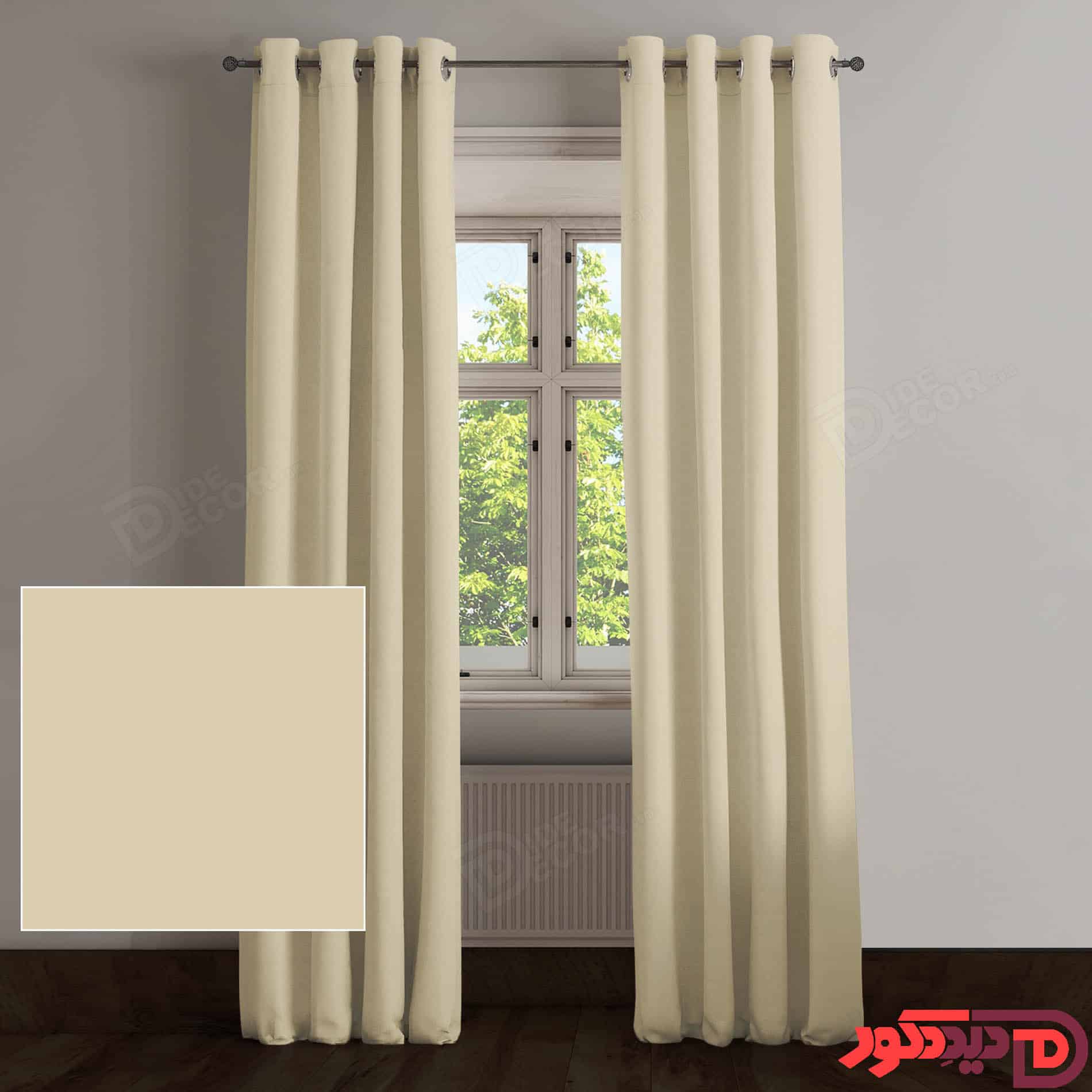 پرده پانچ رنگ استخوانی کد 67053 پارچه هازان کتان ترک پرده پانچ رنگ استخوانی کد 67053 پارچه هازان کتان ترک